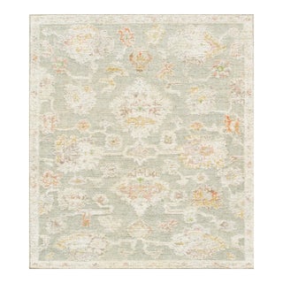 Pasargad Home Oushak L. Green Wool Area Rug- 8' 7'' X 10' 0'' For Sale