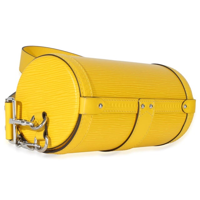 Yellow Epi Papillon Trunk Shoulder Bag For Sale In New York - Image 6 of 8