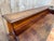 Solid beechwood brasserie buffet, stained, circa 1940/1950. The lower section comprises three doors fitted with nickel-...