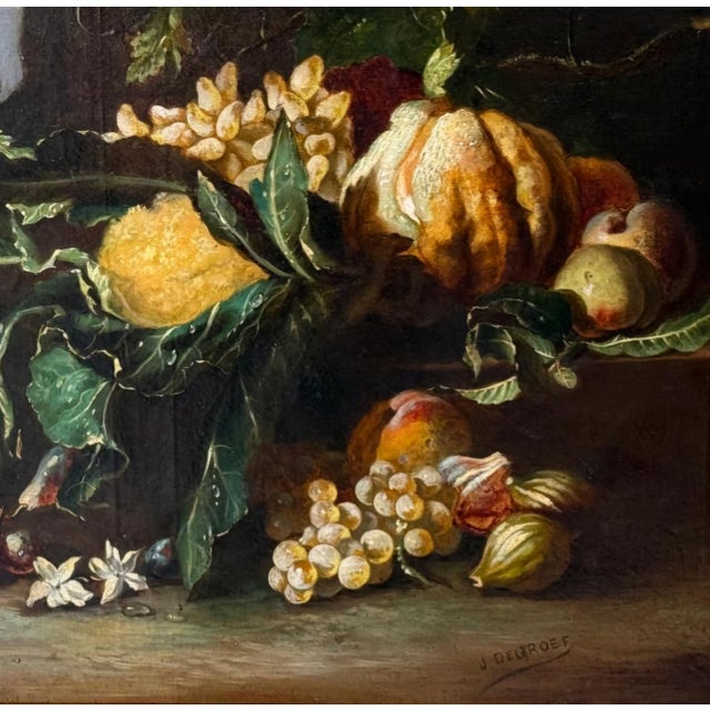Still Life Composition, 19th Century, Oil Painting on Canvas, Framed For Sale - Image 9 of 12