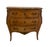 Louis XV Bombé Commode in Chevron Marquetry and Emperador Marble, 1890s For Sale - Image 9 of 9