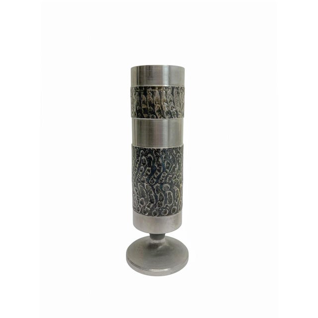 1970s German Brutalist Steel Vases, 1970s, Set of 3 For Sale - Image 5 of 13