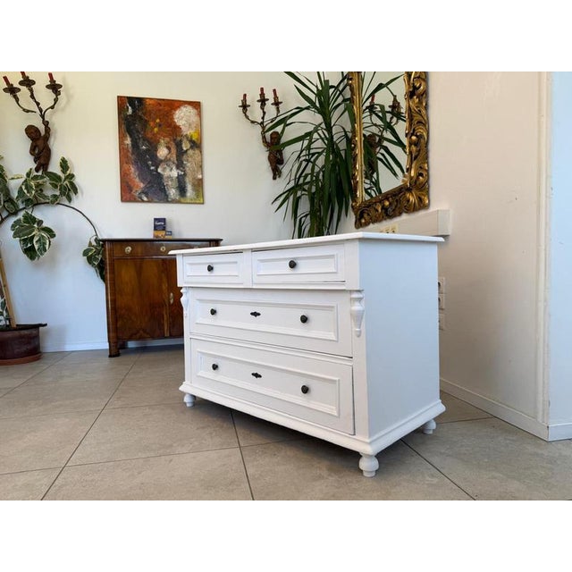 Rustic Gründerzeit Chest of Drawers in Natural Wood For Sale - Image 13 of 13