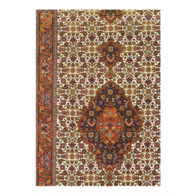 This is a hand-knotted TABRIZ Design Rug. Silk & Hand-Spun Wool Rug. All natural Dyed. This rug is handmade from 100%...