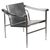 Black Vintage LC1 Chair in Leather and Steel by Le Corbusier, Italy, 1970s For Sale - Image 8 of 8