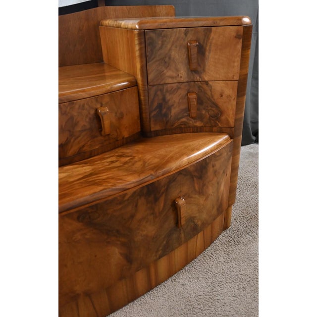Wood Walnut Burl Dressing Table, 1920s For Sale - Image 7 of 18