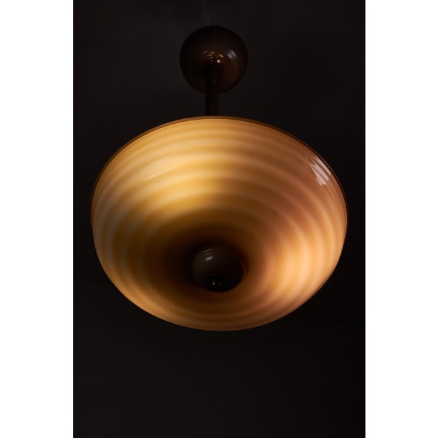 Beige Murano Glass Chandelie by Ercole Barovier, 1930s For Sale - Image 8 of 14