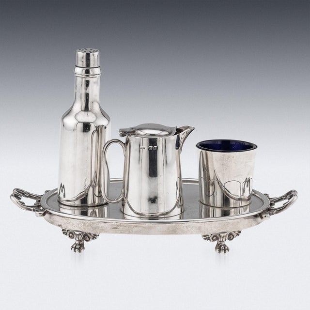 20th Century English Silver Novelty Condiment Set from W.H Haseler, 1929, Set of 4 For Sale - Image 12 of 16