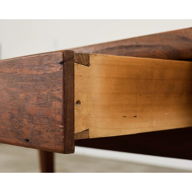 19th Century Country French Provincial Oak Farmhouse Dining Table 9.75 Ft For Sale - Image 17 of 18