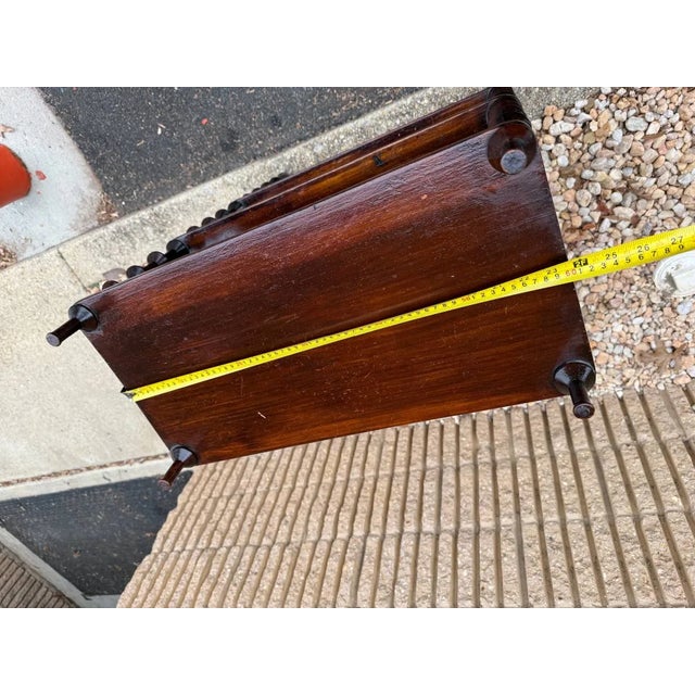 Antique Solid Wood Spindle Three Tier Etagere For Sale In Washington DC - Image 6 of 9