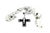 Silver Rosary with Glass Beads and Crucifix For Sale - Image 6 of 9