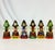Vintage Home is pleased to offer this set of Russian Christmas Ornaments. They are both hand-carved wood and enamel...