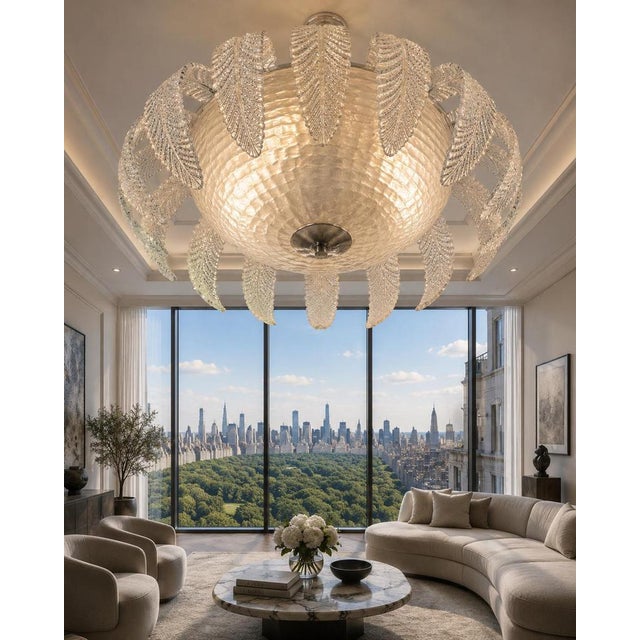 Murano Pendant Light by Barovier for Erco, 1940s For Sale - Image 6 of 11