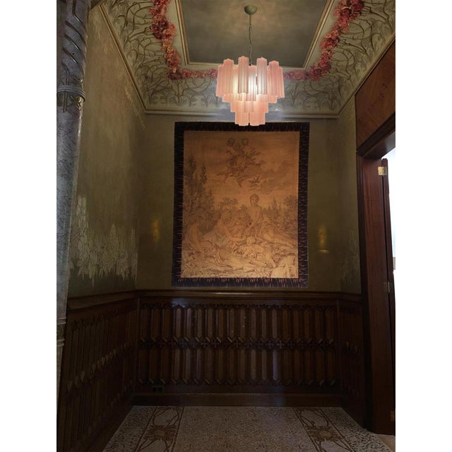 Glass Murano Glass Tronchi Chandelier, 1980 For Sale - Image 7 of 15