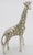 1970s Vintage Italian Handmade Genuine Silver Giraffe Figurine Large Miniature Vicenza 800 Continental Silver Animal Sculpture Cabinet Curiosity For Sale - Image 5 of 9