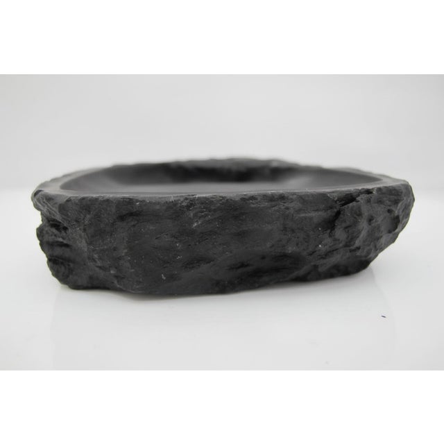 Chinese Scholars Calligraphy Dragon Carved Black Slate Ink Stick Grinder Stone For Sale In Portland, OR - Image 6 of 10