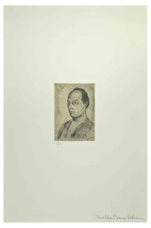 After Giuseppe Viviani, Self Portrait, Drypoint, 1983
