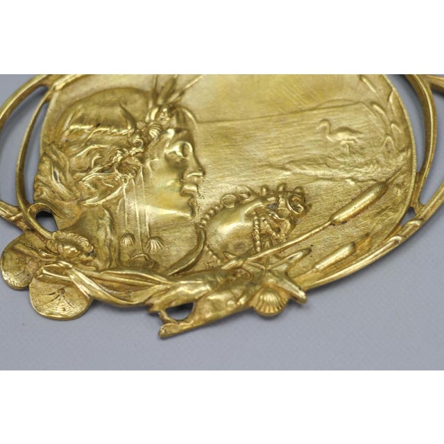 Art Nouveau French Bronze Card Tray, 1920s For Sale - Image 10 of 18