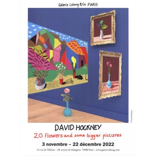 David Hockney Original Exhibition Poster, Galerie Lelong, Paris For Sale
