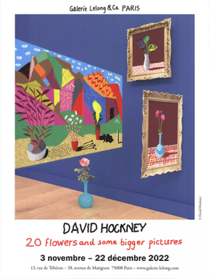 David Hockney Original Exhibition Poster, Galerie Lelong, Paris