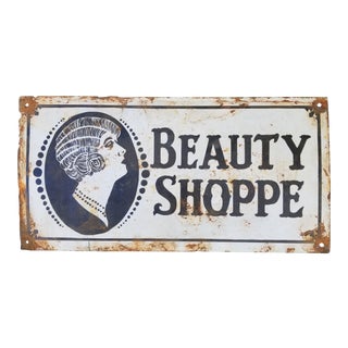 Antique New Orleans Beauty Shop Sign For Sale