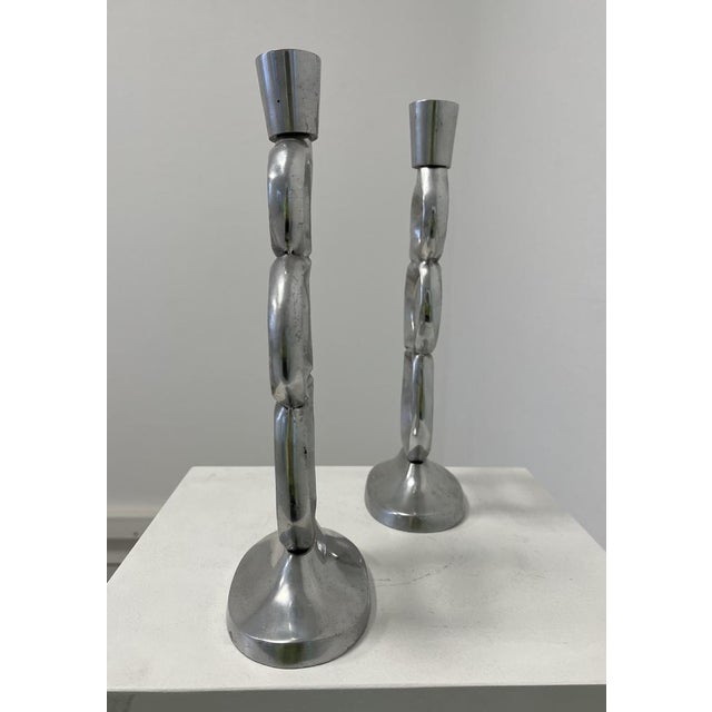 Brutalist Brutalist Candlesticks by Matthew Hilton, 1980, Set of 2 For Sale - Image 3 of 15
