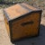 Folk Art 19th Century Canted Top Trunk in Mustard Paint For Sale - Image 3 of 11