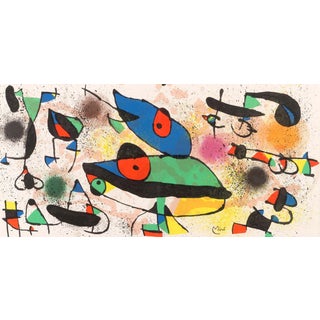 1974 Joan Miro Signed Original Lithograph Sculpture 2 For Sale