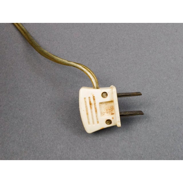 Bronze Mid 20th Century French Gold Ormolu Gilt Bronze Opaline Opalescent Glass Table Lamp For Sale - Image 8 of 8