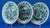 Mid-Century Modern 20th Century Dutch Porcelain Plates by Royal Goedewaagen of Delft Blue, Holland, 1940s, Set of 3 For Sale - Image 3 of 18