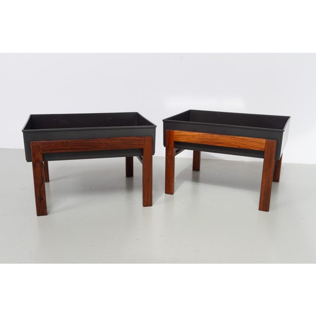 Mid-Century Danish Santos Rosewood Planters, 1960s, Set of 2 For Sale - Image 13 of 18