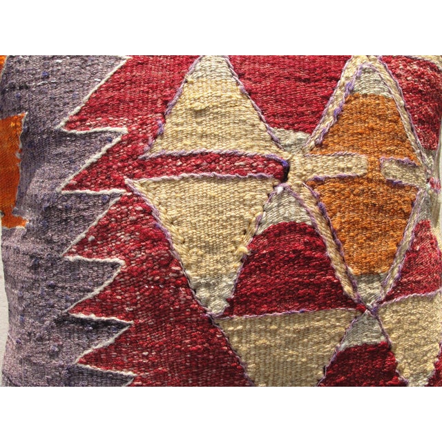 Textile Kilim Rug Pillow Cover 16" For Sale - Image 7 of 13