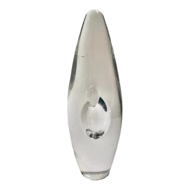 Mid-Century Signed Timo Sarpeneva for Iittala 'Orkidea' 'Orchid' Glass Vase For Sale