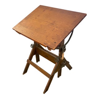 1930s Antique Drafting Table For Sale