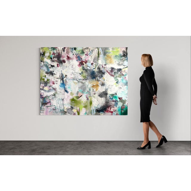 The artist's use of texture further enhances the painting's allure. As light dances across the canvas, one can discern...