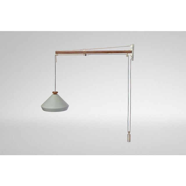 Lamp Model "177A" Saliscendi by Tito Agnoli for O-Luce, Italy 1957. Exceptional and very refined technical design and use...