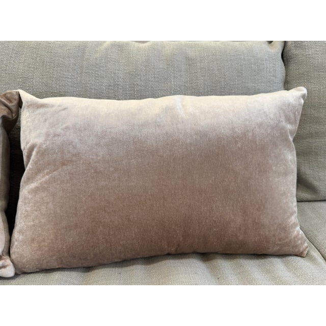 Design Plus Gallery presents a Pair of Lumbar Pillows from WIlliams-SOnoma. The pillows are light tan color, or taupe on...