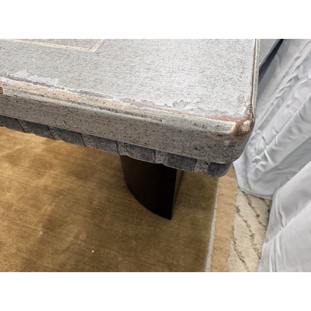 Wood Curated Attributed to Arhaus Bell’Arte Console Table For Sale - Image 7 of 18