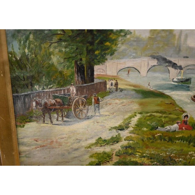 Harold Gregson, Henley on Thames Riverscape, 1870, Oil Painting, Framed For Sale - Image 13 of 16