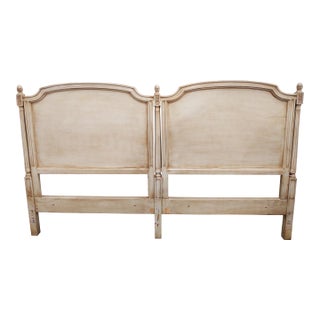 1980s Vintage Hotel Carlyle Nyc French Lewis XVI King Headboard For Sale