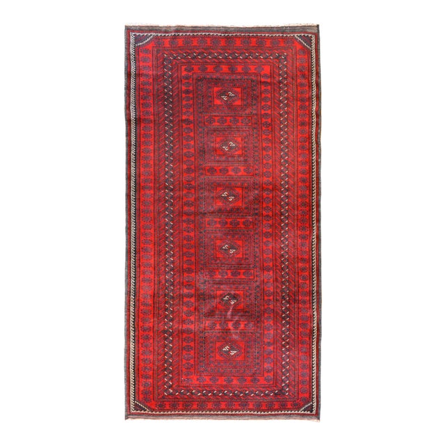 Vintage Turkish Red Rug For Sale