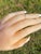 Early 20th Century The Gromo: Antique Yellow Gold Hand Engraved Mid Finger or Child's Ring, Size 3 For Sale In Philadelphia - Image 6 of 7