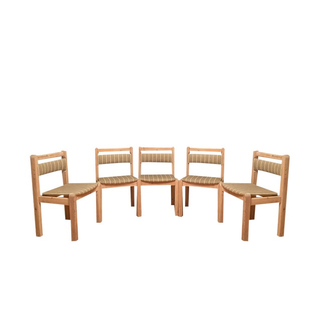 Chairs from Thorsø Stolefabrik, Denmark, 1970s, Set of 5 For Sale