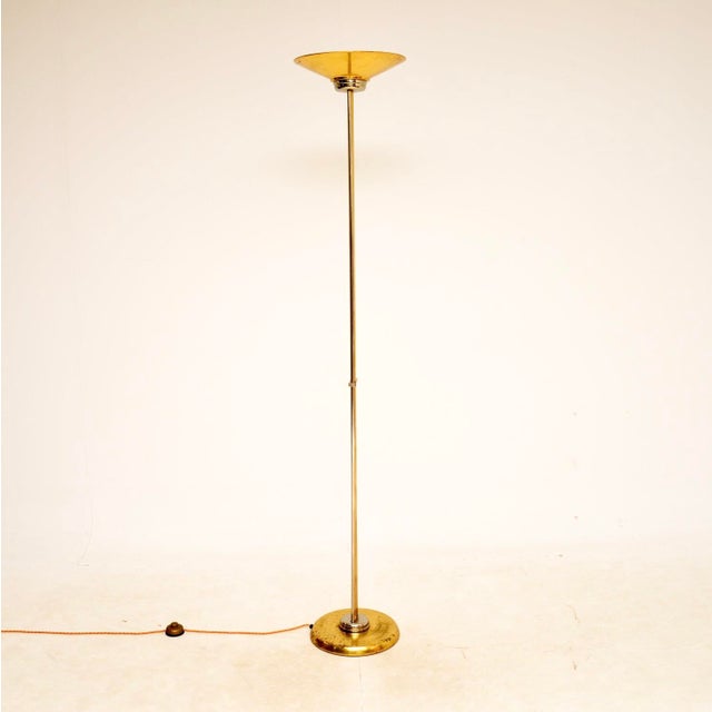 A beautiful and extremely well made 1970’s vintage Italian brass & chrome lamp. The quality is outstanding, the frame is...