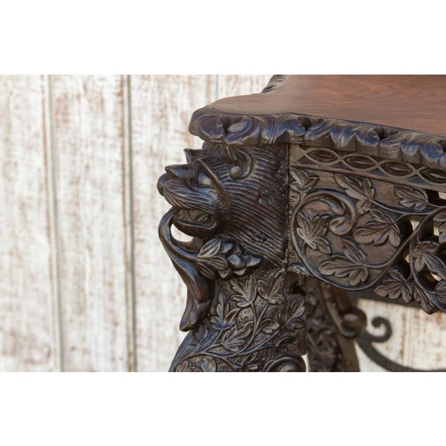 19th Century Early 1800's Carved Anglo Indian Console For Sale - Image 5 of 13