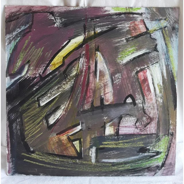 Norbert Louis, Durchbrochen, 2000, Tempera on Cardboard For Sale - Image 4 of 4