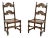 Grand Rapids Bookcase and Chair Co Antique Early 20th Century Oak Gothic Revival Dining Side Chairs - Pair A For Sale
