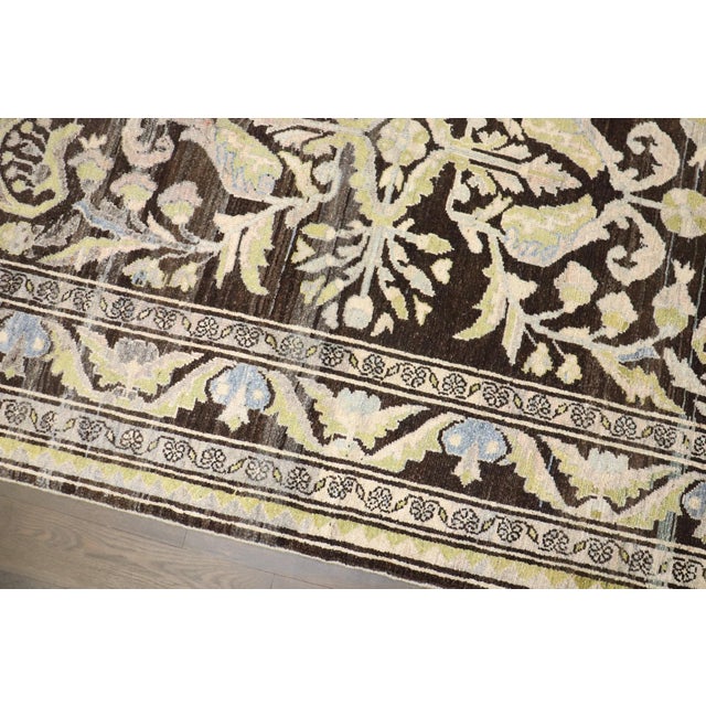 Early 20th Century Persian Malayer Chartreuse Intermediate Rug For Sale - Image 5 of 8