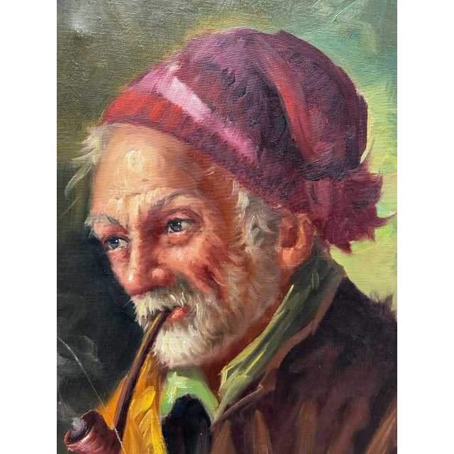 Rustic European Early 20th Century Original Oil Painting on Canvas, Signed by Artist Alberto Cecconi, Framed For Sale - Image 3 of 12