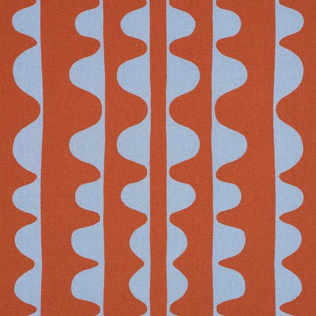 2020s SAMPLE - Schumacher X Hadiya Williams Drift Fabric In Currant For Sale - Image 5 of 5